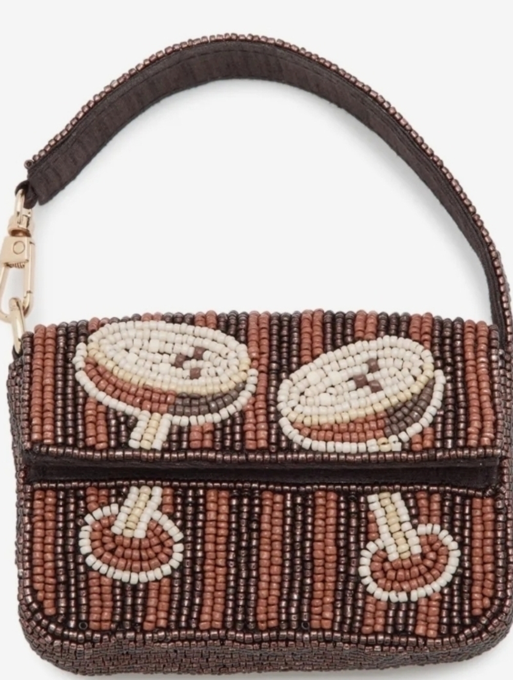 Kelly & Katie Beaded Espresso Martini Pouch Bag Charm
